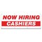 Signmission Now Hiring Cashiers Banner Apply Inside Accepting Application Single Sided B-96-30214 - alternate 1